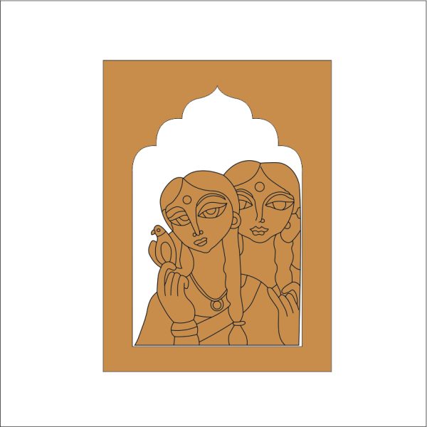 MDF Jharokha Frame for Home Décor & DIY Craft