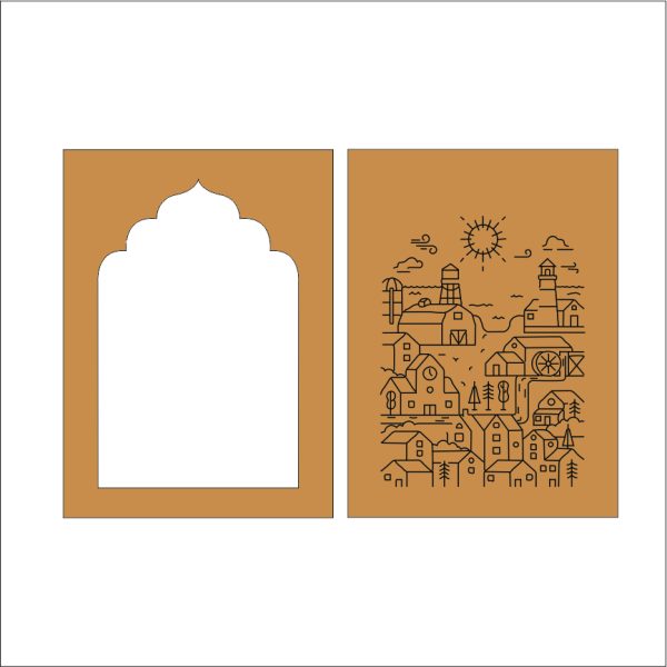 MDF Jharokha Frame for Home Décor & DIY Craft