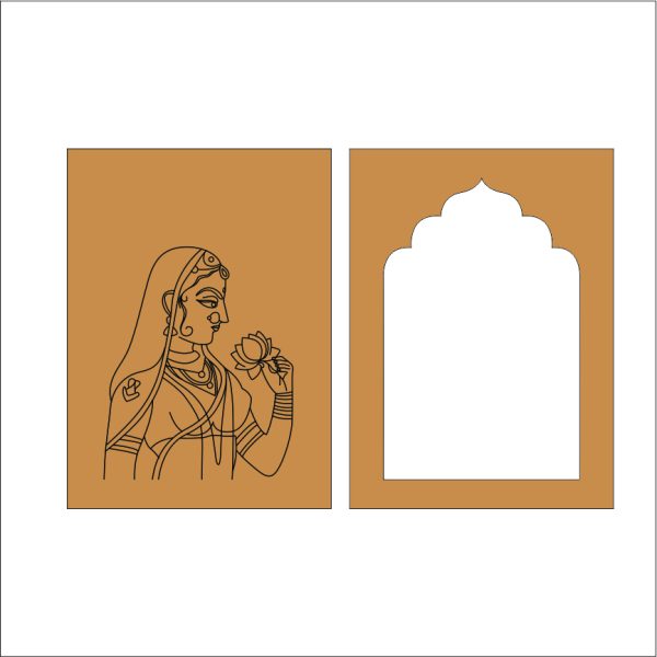 MDF Jharokha Frame for Home Décor & DIY Craft
