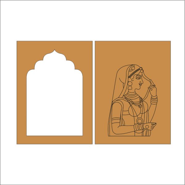 23 MDF Jharokha Frame for Home Décor & DIY Craft