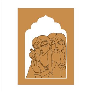38 MDF Jharokha Frame for Home Décor & DIY Craft