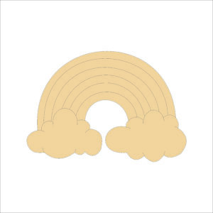 MDF Cutout Rainbow