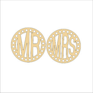 Mr. & Mrs. mdf Coaster
