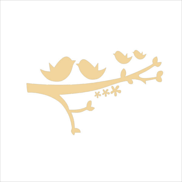 MDF Cutout Birds