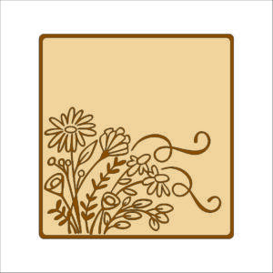 MDF Base Engraved Design Poster