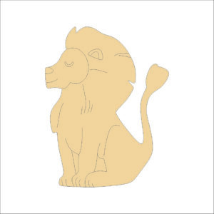 MDF Cutout  Lion