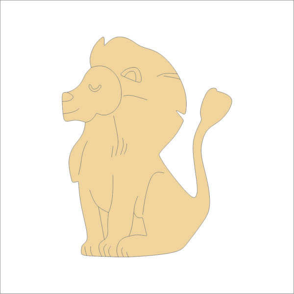 21 MDF Cutout Lion