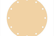 MDF Base Circle 10 Dots