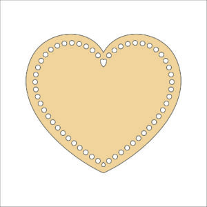 Heart mdf macrame