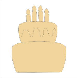 39 MDF Cutout Cake