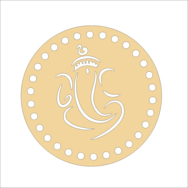 4 Ganesh Ji mdf Coaster