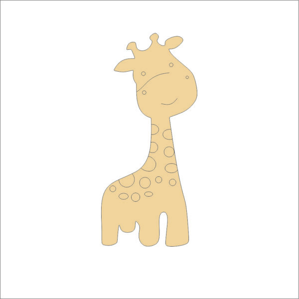 MDF Cutout Zebra