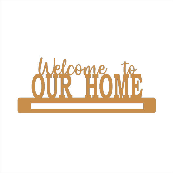 Welcome to our Home mdf Macrame Bases