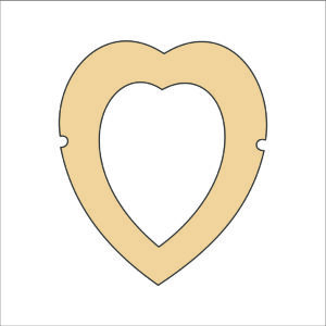 MDF Cutout Heart