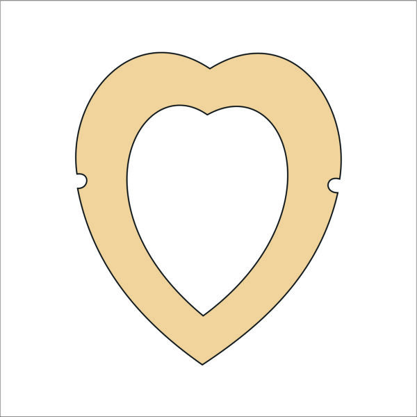 MDF Cutout Heart
