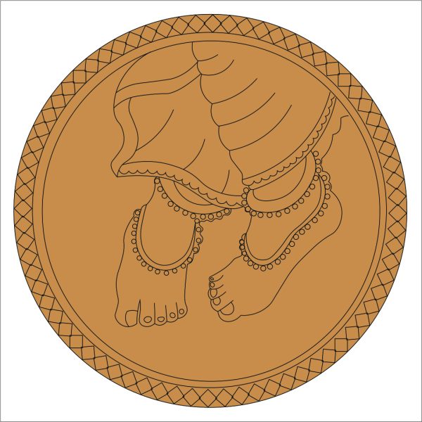 Feet Pre Marked Round Base