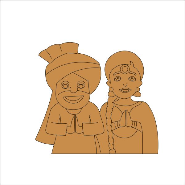 Punjabi Couple Pre Marked Base