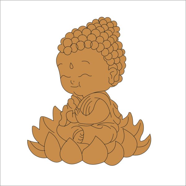 Buddha Pre Marked Mdf Base