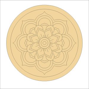 Mandala Art on Mdf Base