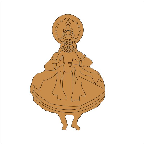 Dancing Kathakali Pre Marked Base