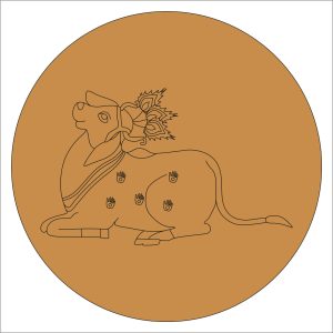 Cow Pre Marked Round Base