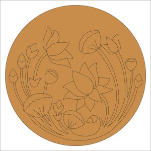 Floral Pre Marked Round Base
