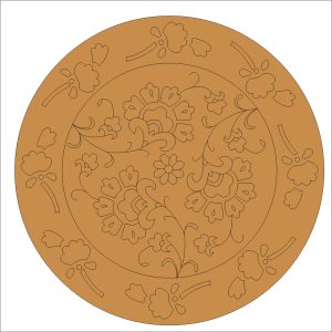 Floral Pre Marked Round Base
