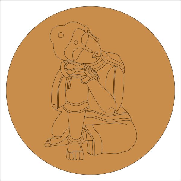 84 Buddha Pre Marked Round Base