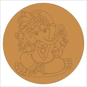 Ganesha Pre Marked Round Base