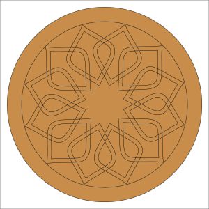 Geometric Pre Marked Round Base