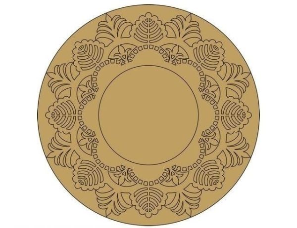 Mandala Art on Mdf Base