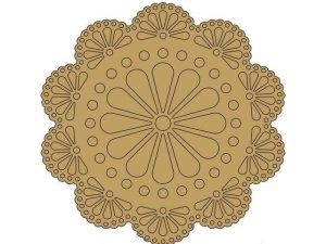 Mandala Art on Mdf Base