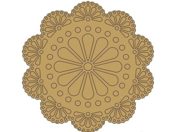 Mandala Art on Mdf Base