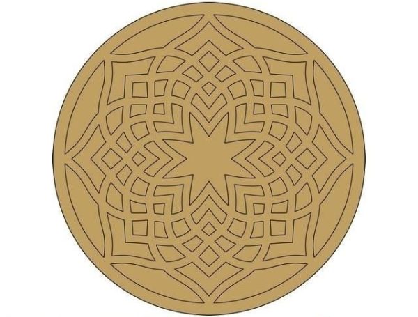 Mandala Art on Mdf Base