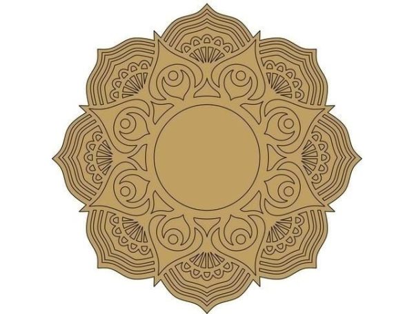 Mandala Art on Mdf Base