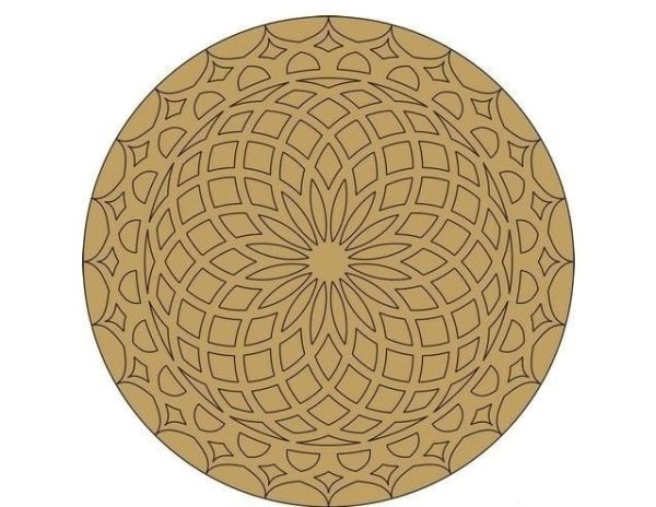 Mandala Art on Mdf Base