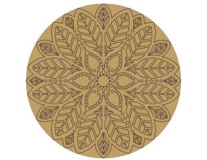 Mandala Art on Mdf Base