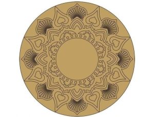 Mandala Art on Mdf Base